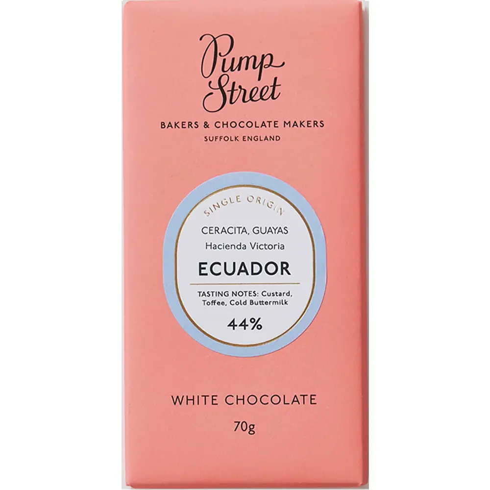 Weiße Schokolade Pump Street Bakery Madagascar White aus Sambirano Valley, handgemacht in England