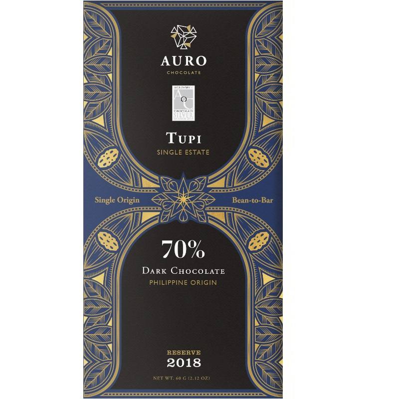AURO Chocolate | Dunkle Schokolade »TUPI Philippine Origin« 70% 60g