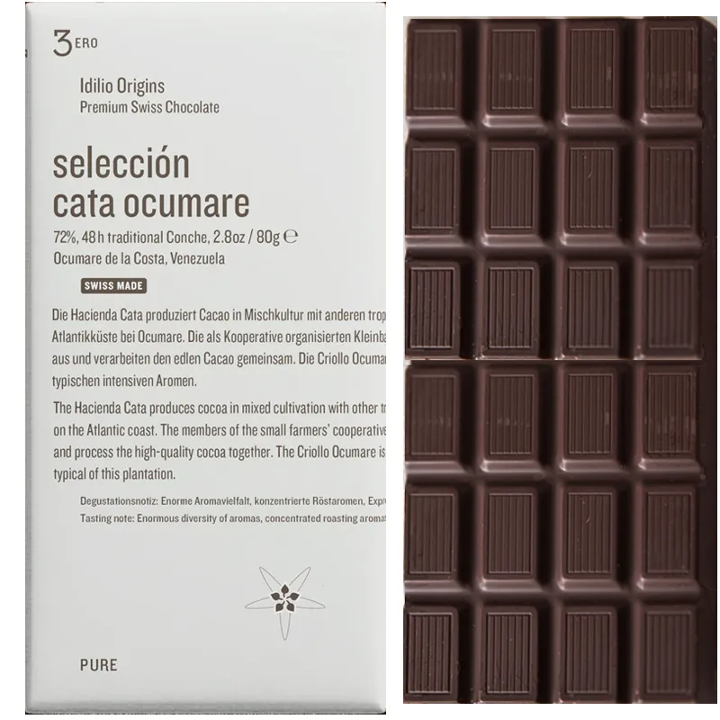 Prämierte beste Schweizer Schokolade 3ero Seleccion cata ocumare von Idilio Origins