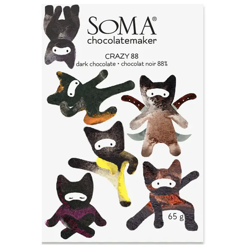 Bild mit Katzen - Dunkle Schokolade Crazy 88 von Soma Chocolate Kanda