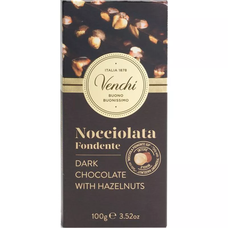 Dunkle Schokolade mit Haselnüssen Nocciolata von Venchi