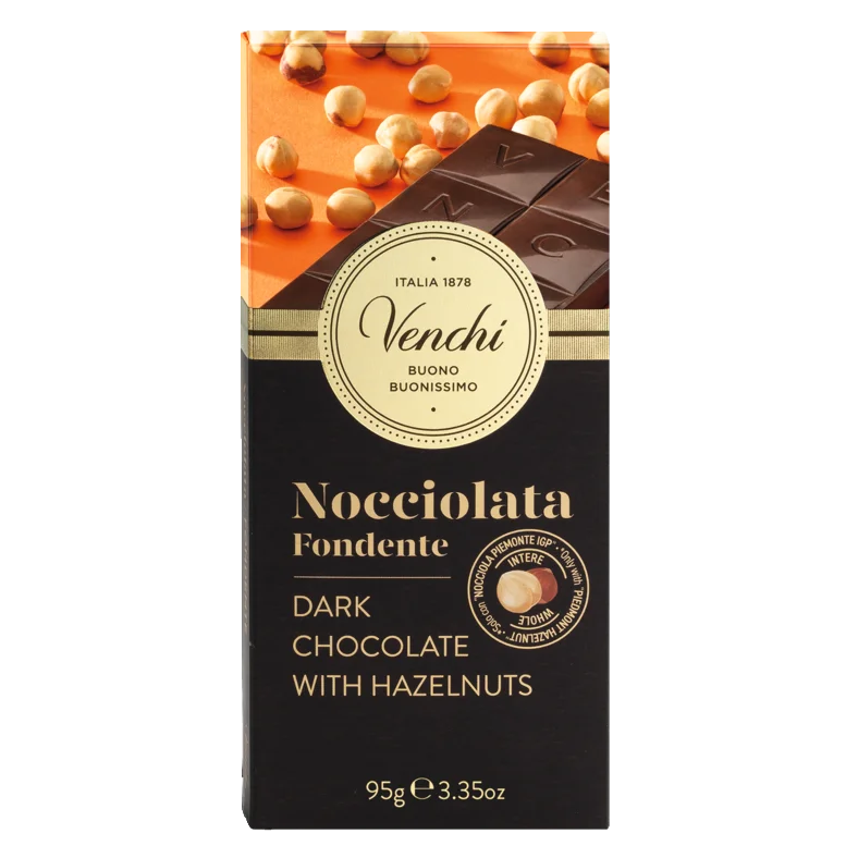 Dunkle Schokolade mit Haselnüssen Nocciolata von Venchi
