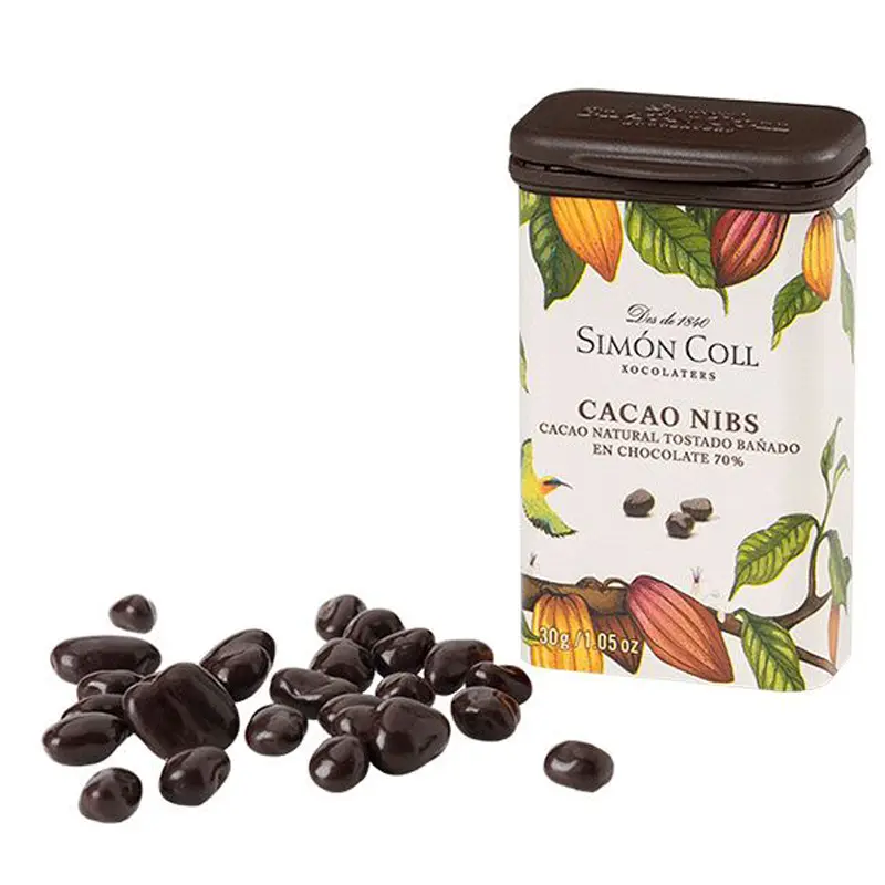 30g Kakaonibs in Schokolade von Simon Coll