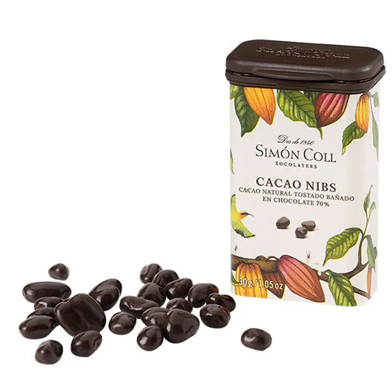 SIMON COLL | Kakaonibs & Schokolade »Cacao Nibs« 70% | 30g 30g Kakaonibs in Schokolade von Simon Coll