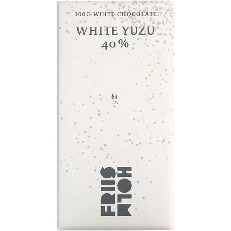 FRIIS-HOLM | Weiße Schokolade »White & Yuzu« 40% | BIO | 100g Friis Holm Weiße Schokolade White Yuzu Bio