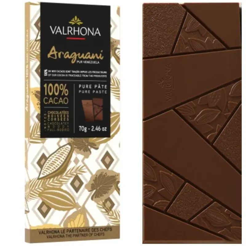 100% Schokolade Kakaomasse 100 Prozent von Valrhona
