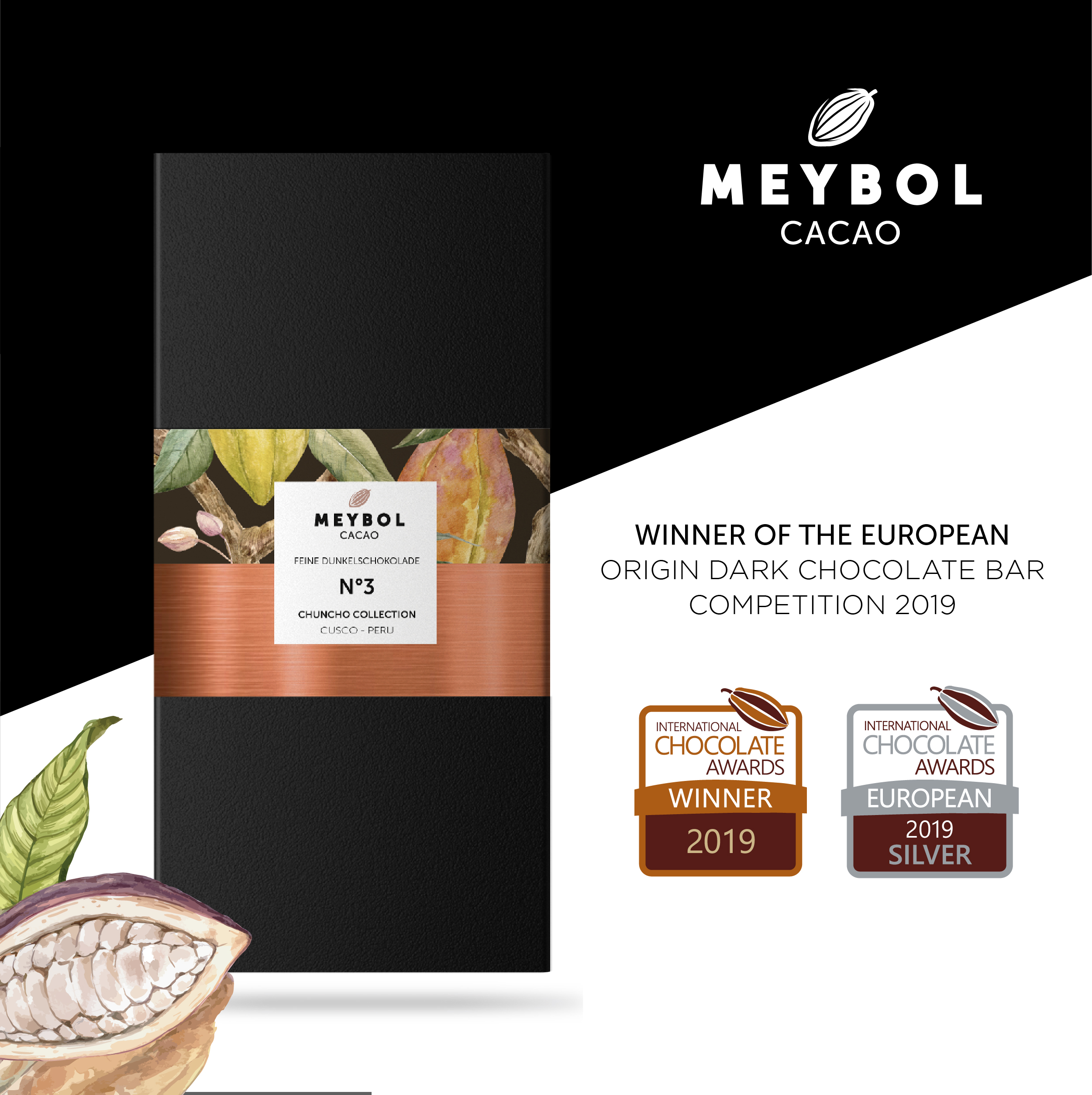 MEYBOL Cacao | Schokolade »Chuncho Collection N°3 - Peru« 72% | 70g