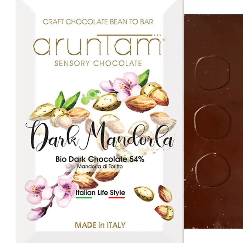 Dark Mandorla Schokolade mit Mandeln von Aruntam