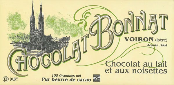 BONNAT Milchschokolade & Haselnüsse | Chocolat »au lait et aux noisettes« 55%