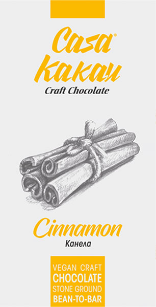 CASA KAKAU | Dunkle Schokolade & Zimt »Cinnamon« 64% | 70g