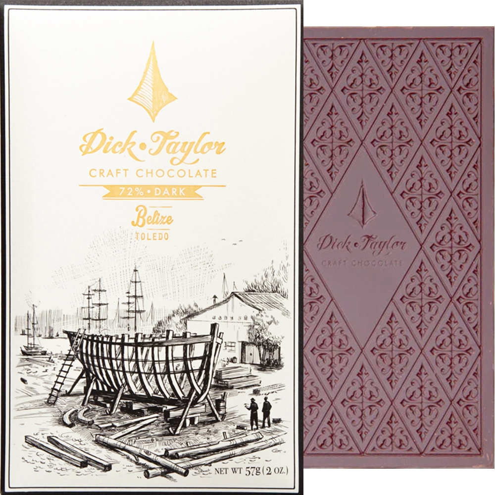 Dick Taylor Belize Toledo 72 % – dunkle Single-Origin Schokolade aus Belize