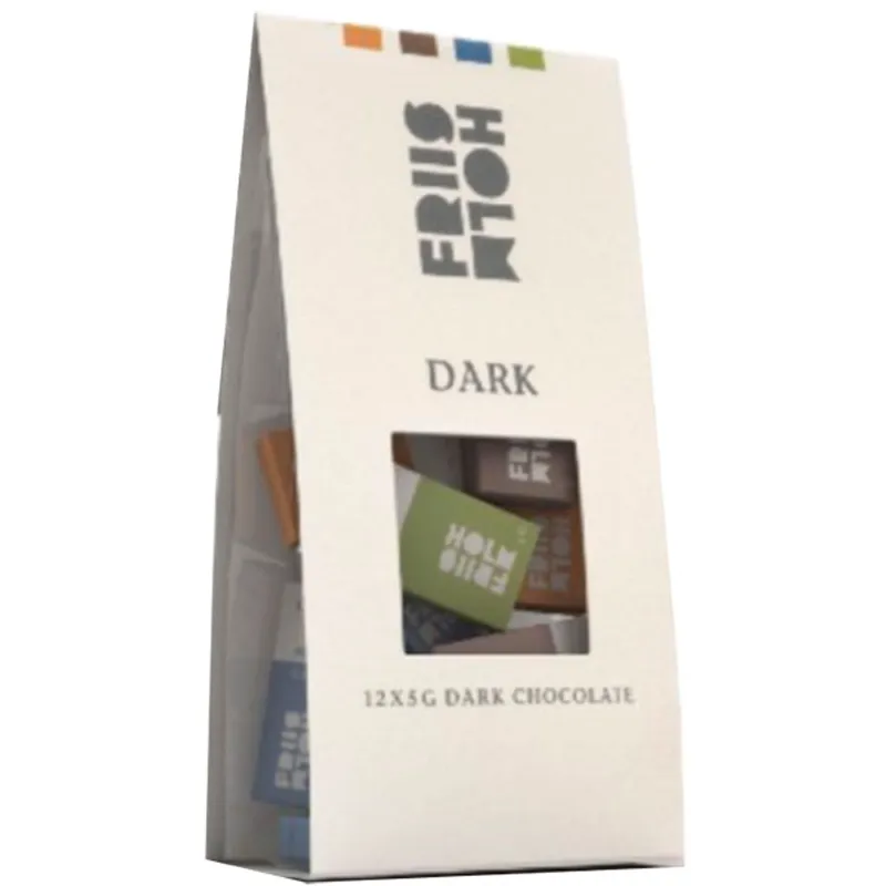 Dunkle Schokolade Dark Chocolate 12 Minitafeln von Friis Holm