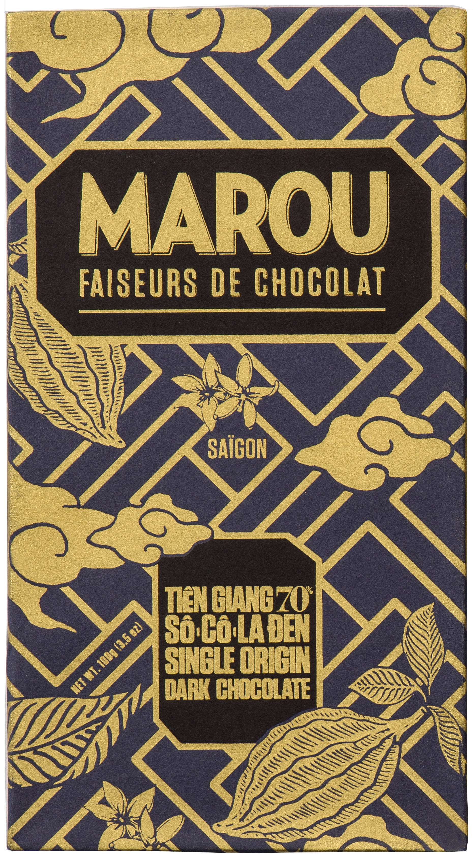 MAROU | Dunkle Schokolade »Vietnam Tien Giang« 70% | 80g MHD 17.06.2023