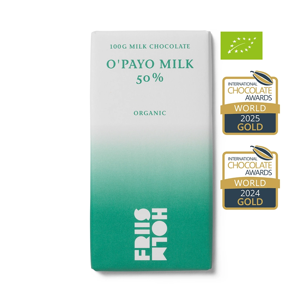 Prämierte FRIIS-HOLM O' Payo Milk 50 % – fruchtige Bio-Milchschokolade aus Nicaragua