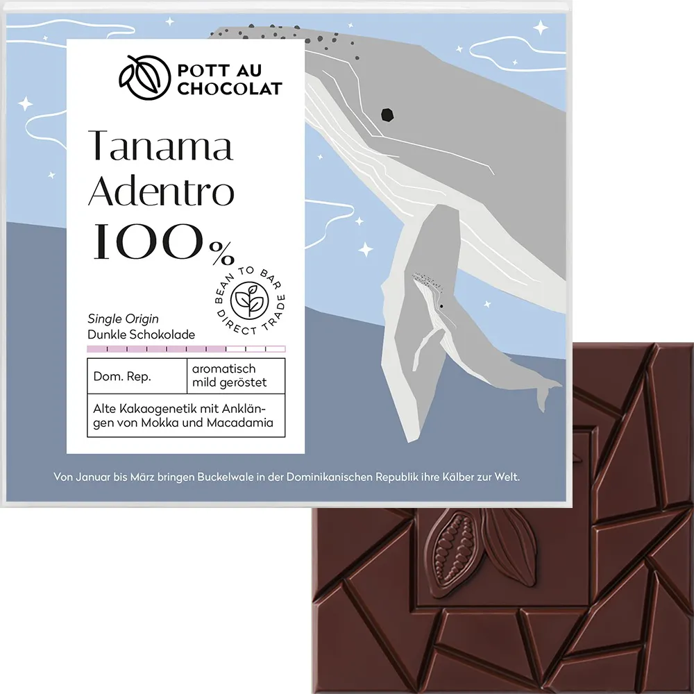 POTT au Chocolat | Kakaomasse Dominikanischen Republik »Tanama Adentro« 100% | 80g