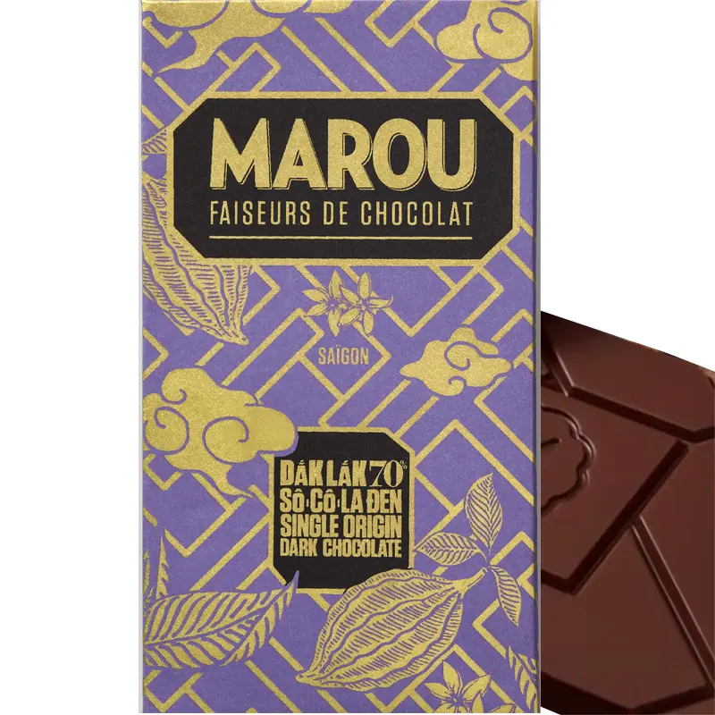 MAROU | Dunkle Schokolade »Vietnam Dak Lak« 70% | 80g Dak lak 70 Schokolade von Marou Vietnam
