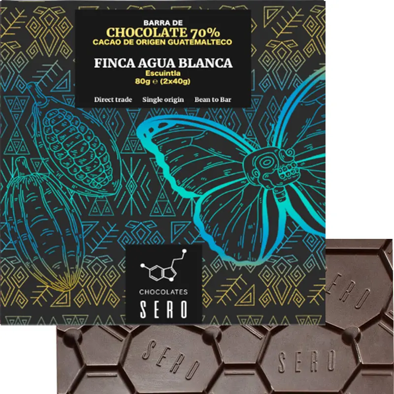 SERO Chocolate | Dunkle Schokolade »Guatemala – Finca Agua Blanca « 70% | 80g Chocolate 70% Finca agua Blanca  von Sero Guatemala