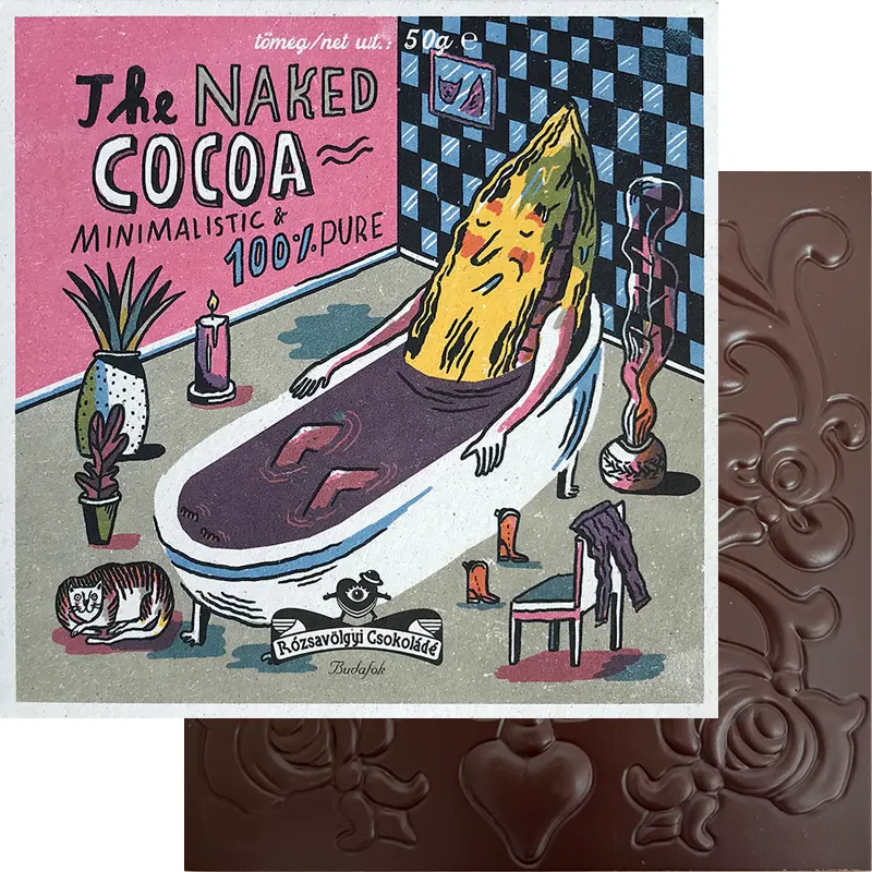 RÓZSAVÖLGYI Schokolade | Kakaomasse »The naked cocoa« 100% | 50g The Naked Cocola 100% Kakao Schokolade von Rózsavölgyi Schokolade