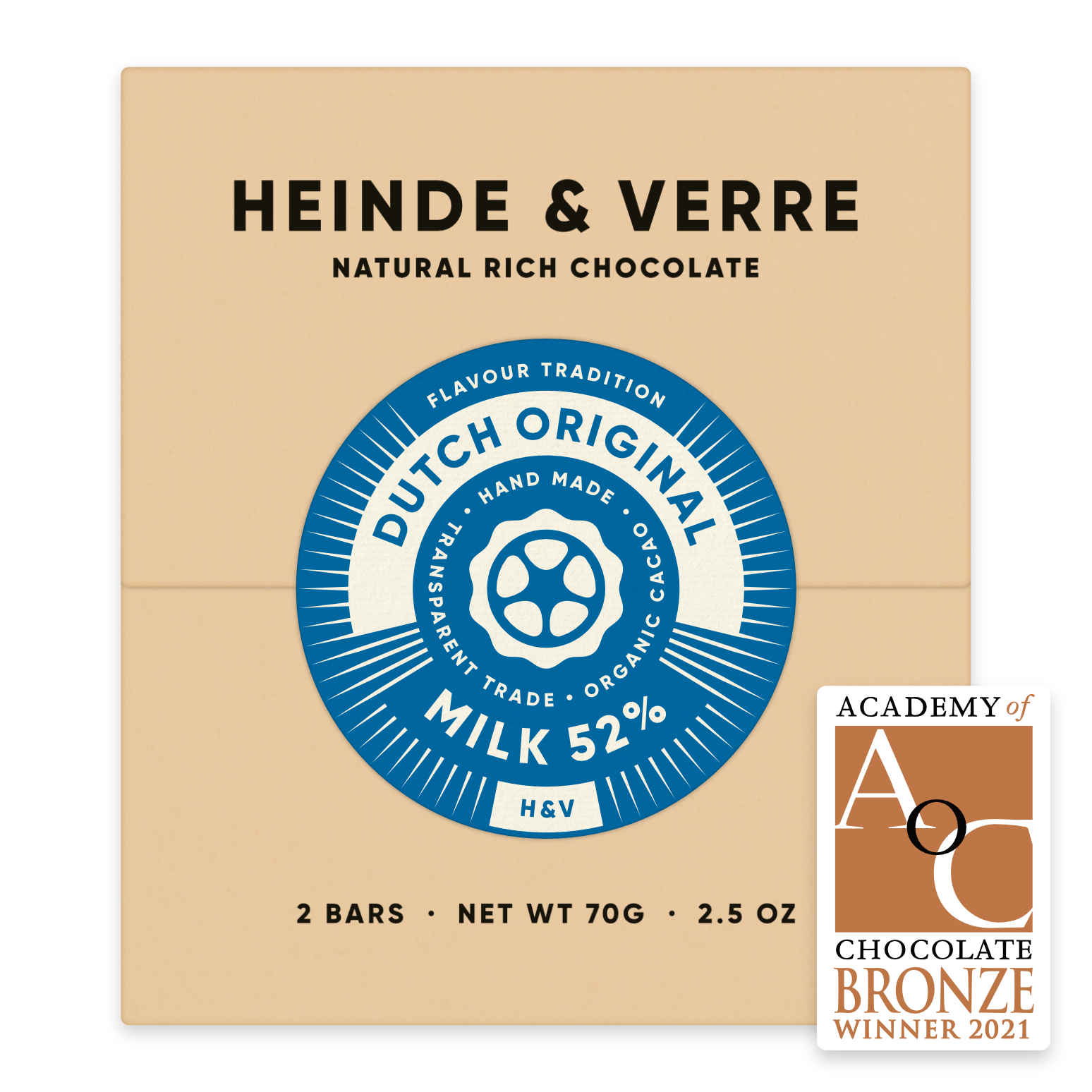 HEINDE & VERRE | Milchschokolade »Dutch Original« 52% | 70g
