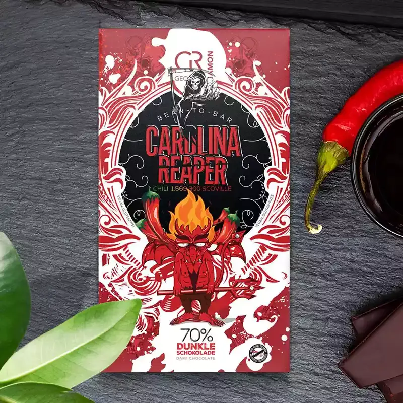 Beste Chili Schokolade Caroline Reaper von Georgia Ramon