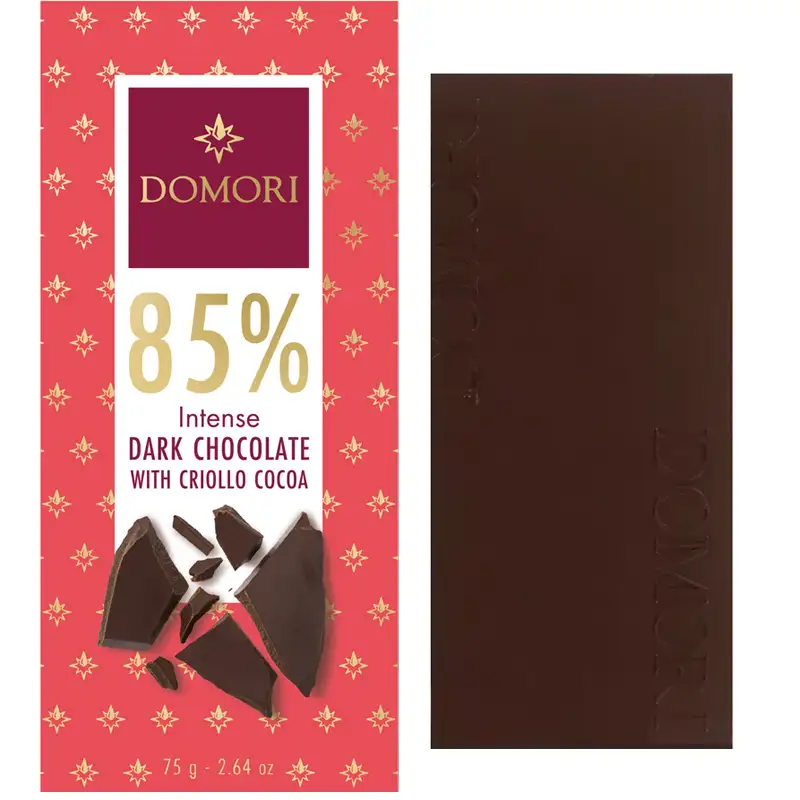 DOMORI | Dunkle Schokolade »Intense« 85% | 75g 85% Schokolade with Criollo von Domori Italien
