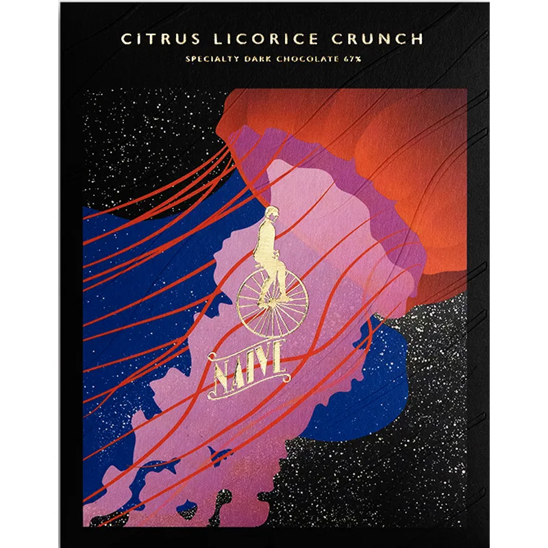 Citrus Licorice Crunch Schokolade von Naive Litauen