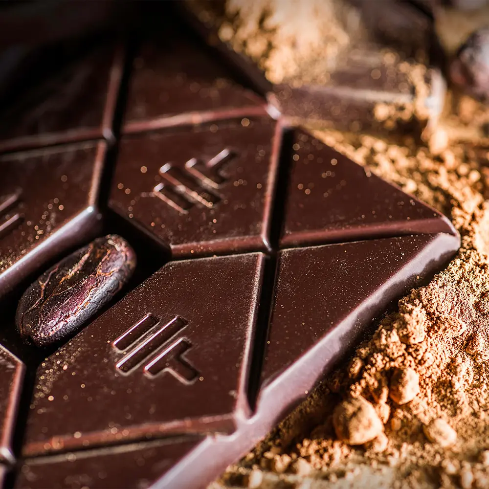Schokoladentafel mit Kakaobohne von Toak