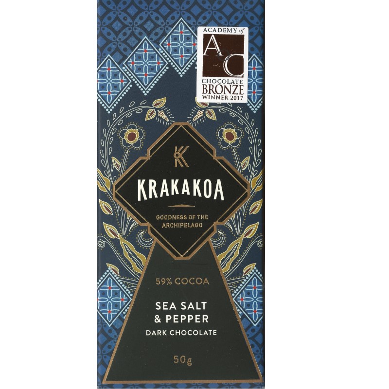 krakakoa-schokolade-85-balim3HWJlUNHOrlY KRAKAKOA | Dunkle Schokolade »Sea Salt & Pepper« 59% | 50g