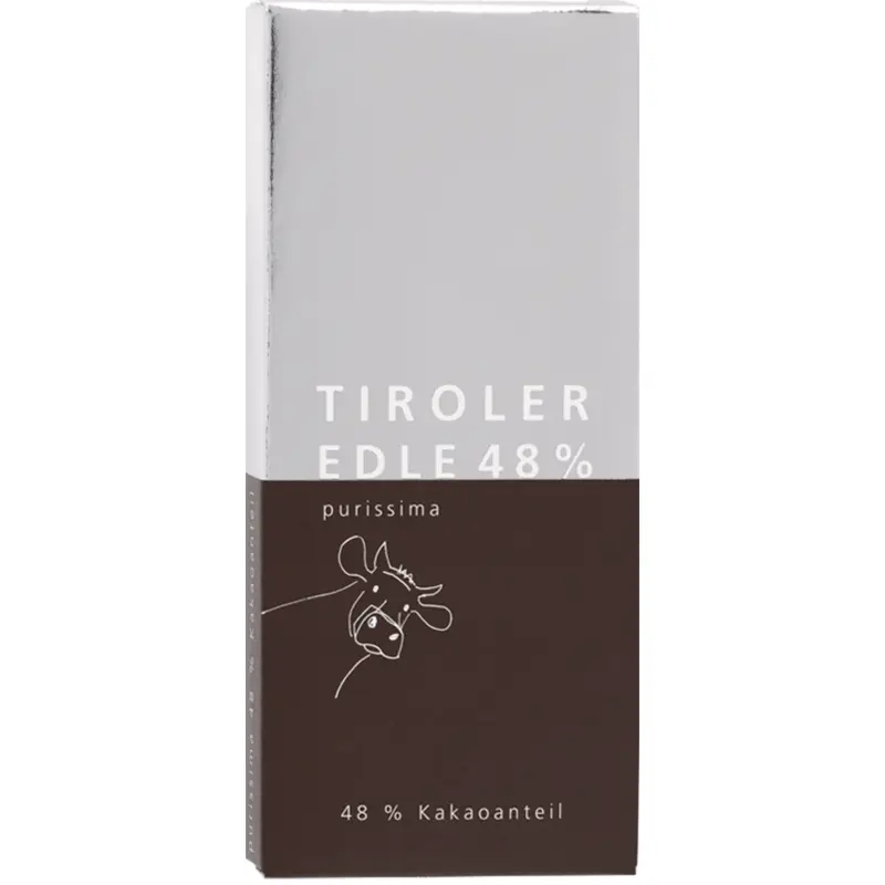 TIROLER EDLE | Milchschokolade »purissima« 48% | 50g Tiroler Edle Haag Milchschokolade Purissima