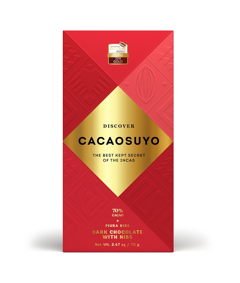 CACAOSUYO | Dunkle Schokolade »Piura & Nibs« 70%