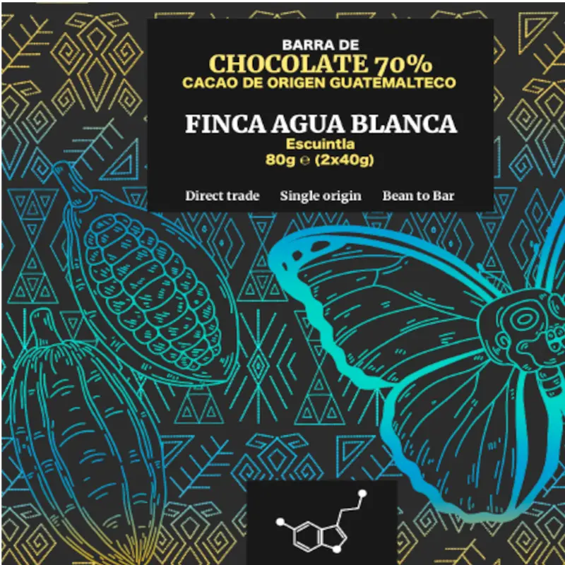 Dunkle 70% Schokolade produziert in Guatemala