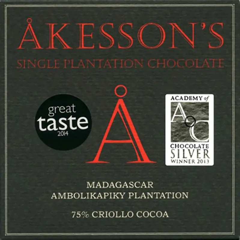 AKESSON'S | Dunkle Schokolade »Madagascar Criollo« 75% Prämierte Akesson's Schokolade Madagascar Criollo