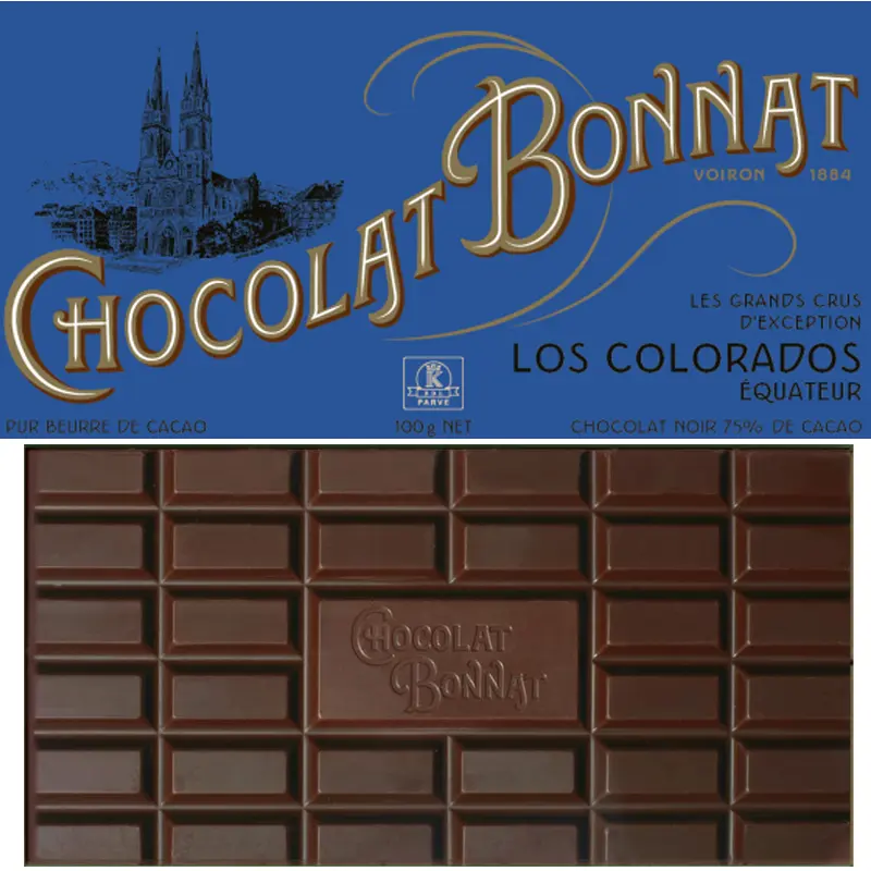 BONNAT Dunkle Schokolade | Chocolat »Los Colorados« 75% Bonnat Los Colorados 75 % Dunkle Schokolade aus Ecuador, Single-Origin