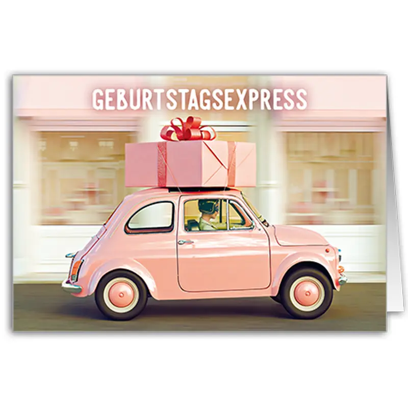 Grußkarte »Geburtstagsexpress« Grußkarte »Geburtstagsexpress«