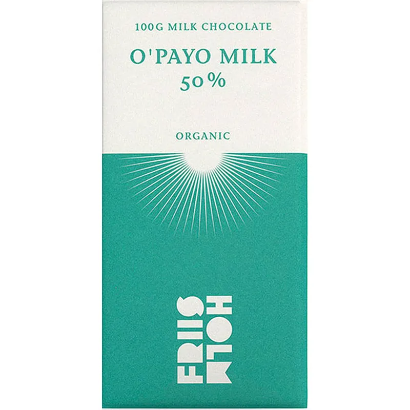 FRIIS-HOLM | Milchschokolade »O' Payo Milk« 50% | BIO | 100g Beste Milchschokolade O' Payo Milk von Friis Holm Bio