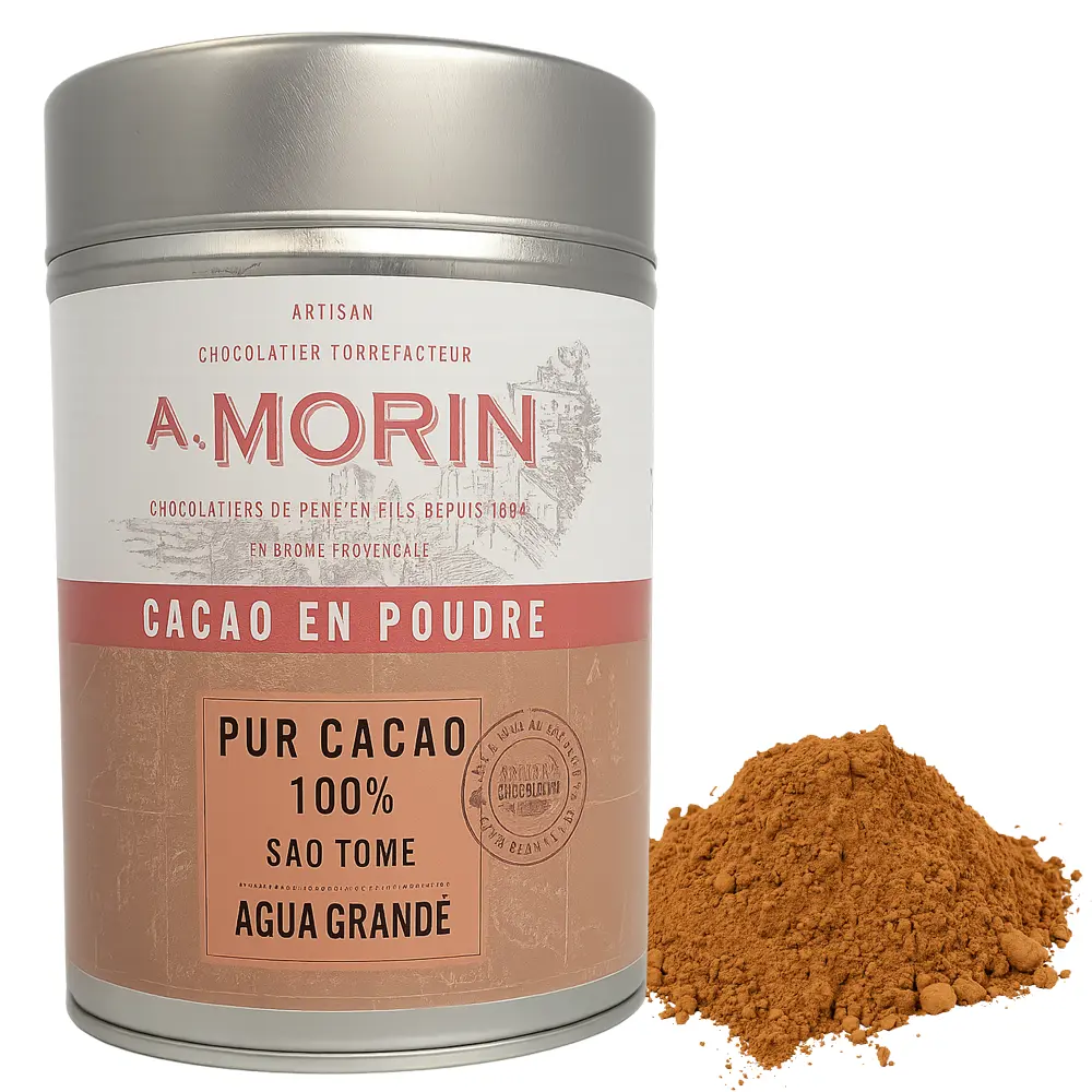 Pur Cacao Sao Tome Agua Grande Kakaopulver 100% von Morin