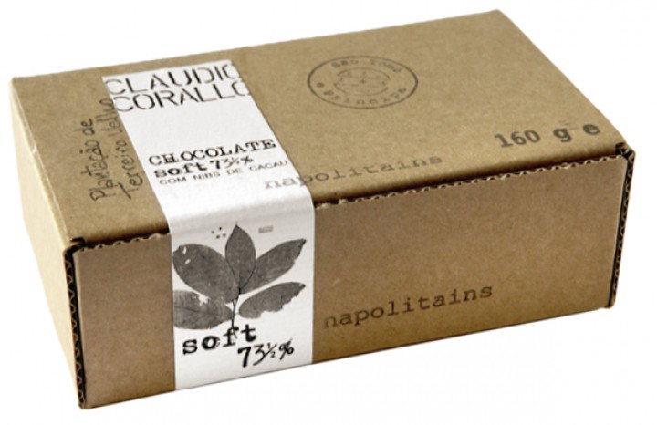 CLAUDIO CORALLO | Napolitains Schokolade »Soft« 73,5% Kakao | 160g