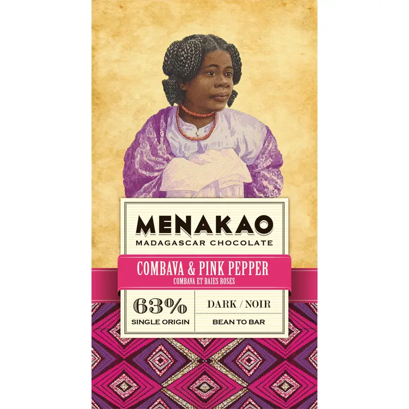 Schokolade mit Combava und Pink Peper von Menakao