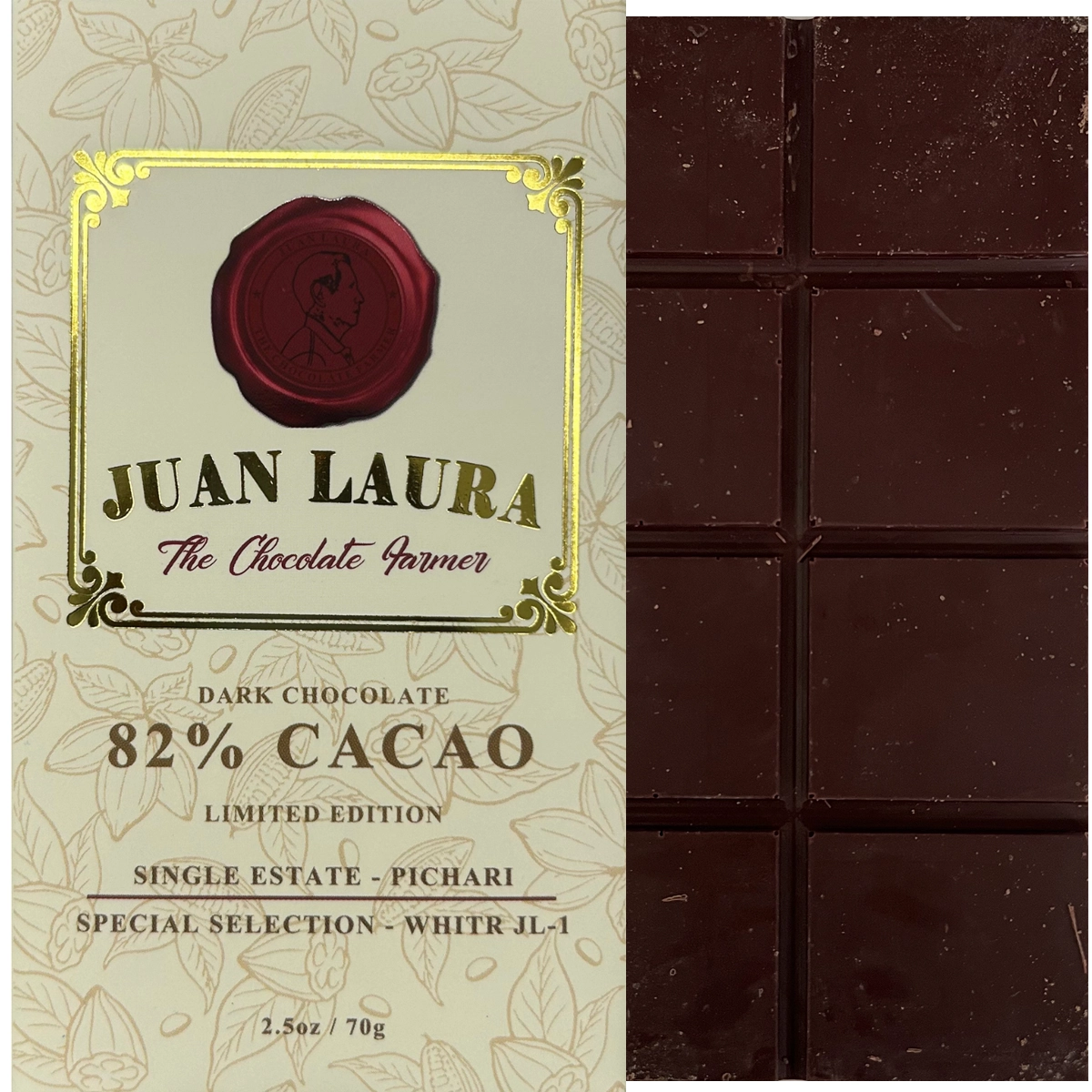 JUAN LAURA Pichari JL-1 82% – dunkle Schokolade aus Peru, Single-Origin Regenwaldkakao