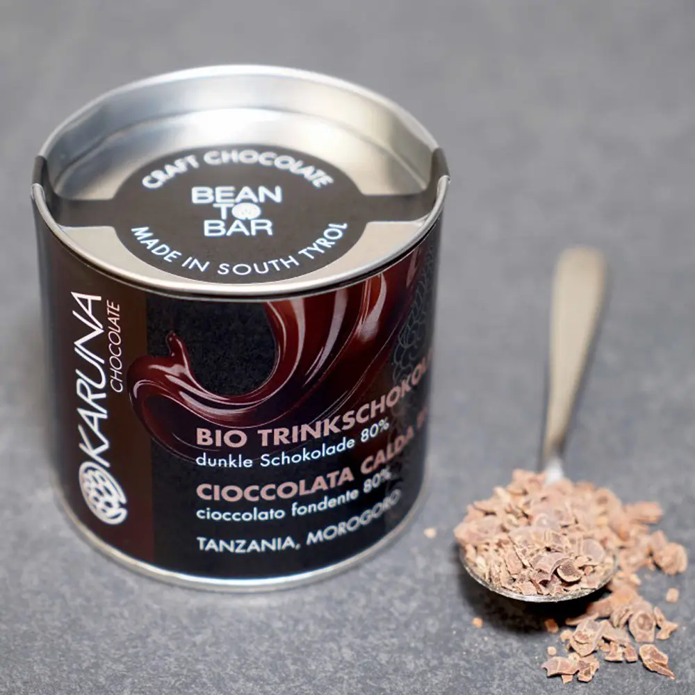 KARUNA Chocolate | Trinkschokolade »Tanzania - Morogoro« 80% | BIO | 110g Tanzania Trinschokolade von Karuna italien