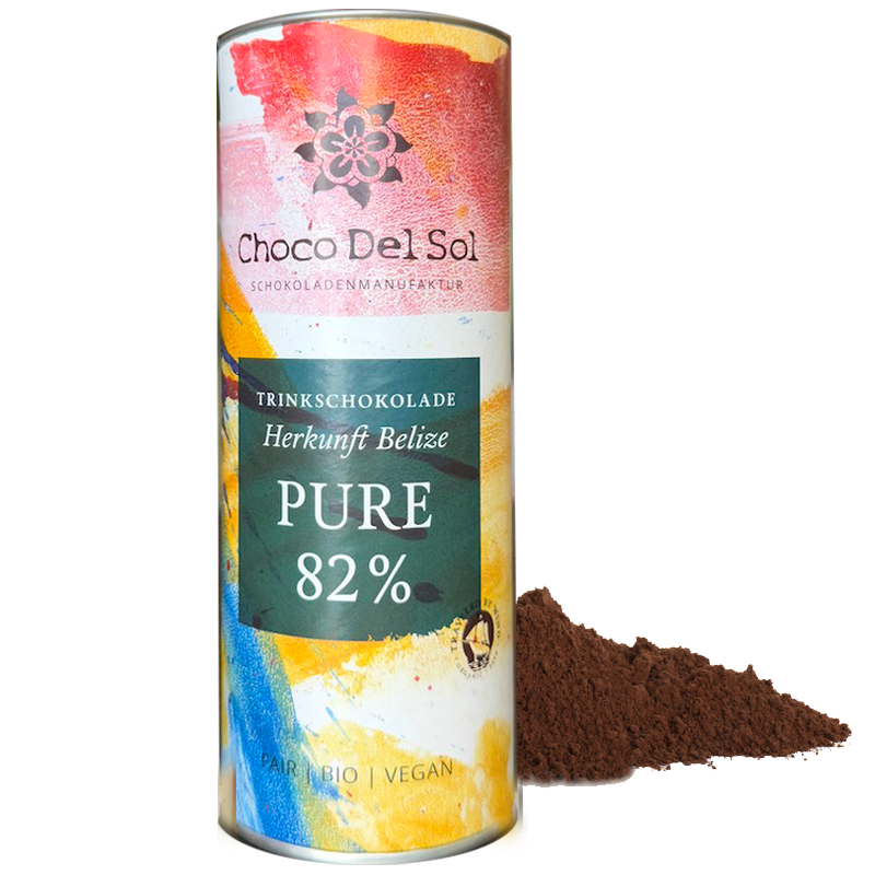 Pure Bio-Trinkschokolade 82% von Choco del Sol