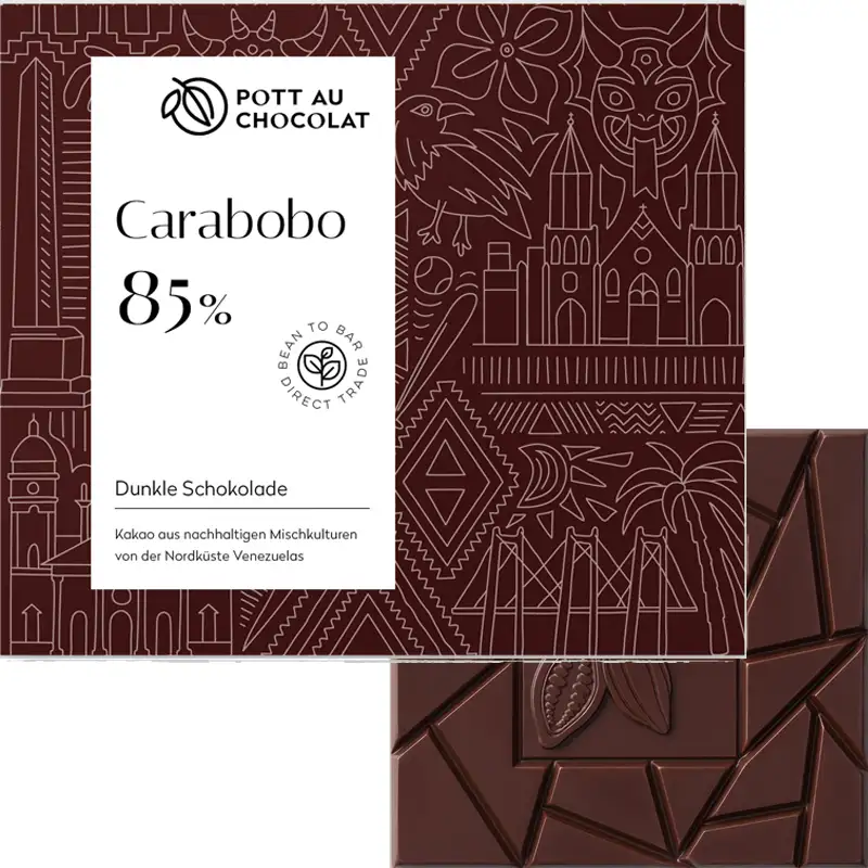 POTT au Chocolat | Dunkle Schokolade »Carabobo – Venezuela« 85% | 80g Carabobo Schokolade von pott au Chocolate