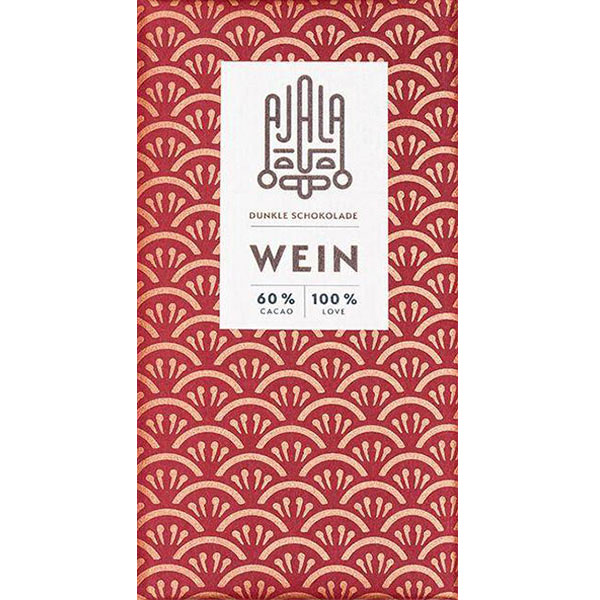 AJALA | Dunkle Schokolade »Wein« 60% | 45g Dunkle Ajala Schokolade Wein 60% Kakaogehalt