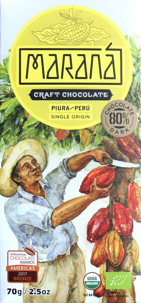 MARANÁ | Dunkle Schokolade »Piura - Peru« 80% | 70g