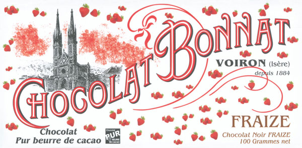 BONNAT | Dunkle Schokolade & Erdbeeren »Noir Fraize« 65% | 100g