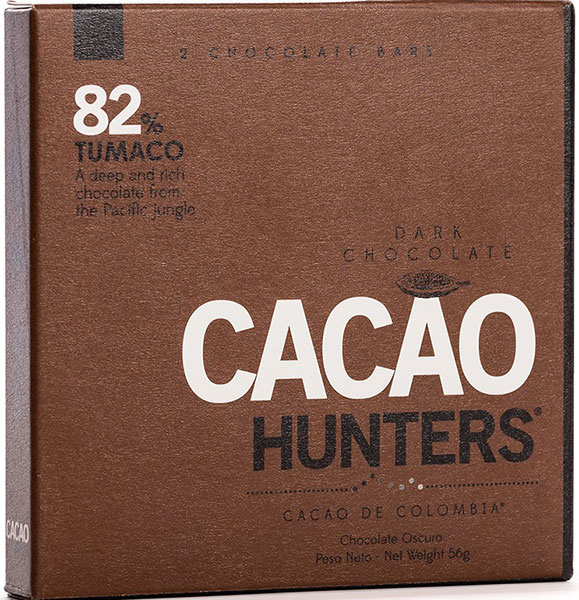CACAO HUNTERS | Dunkle Schokolade »Tumaco« 82% | 56g