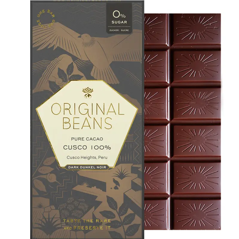 Cusco 100 Kakaomasse von Original Beans Schokolade