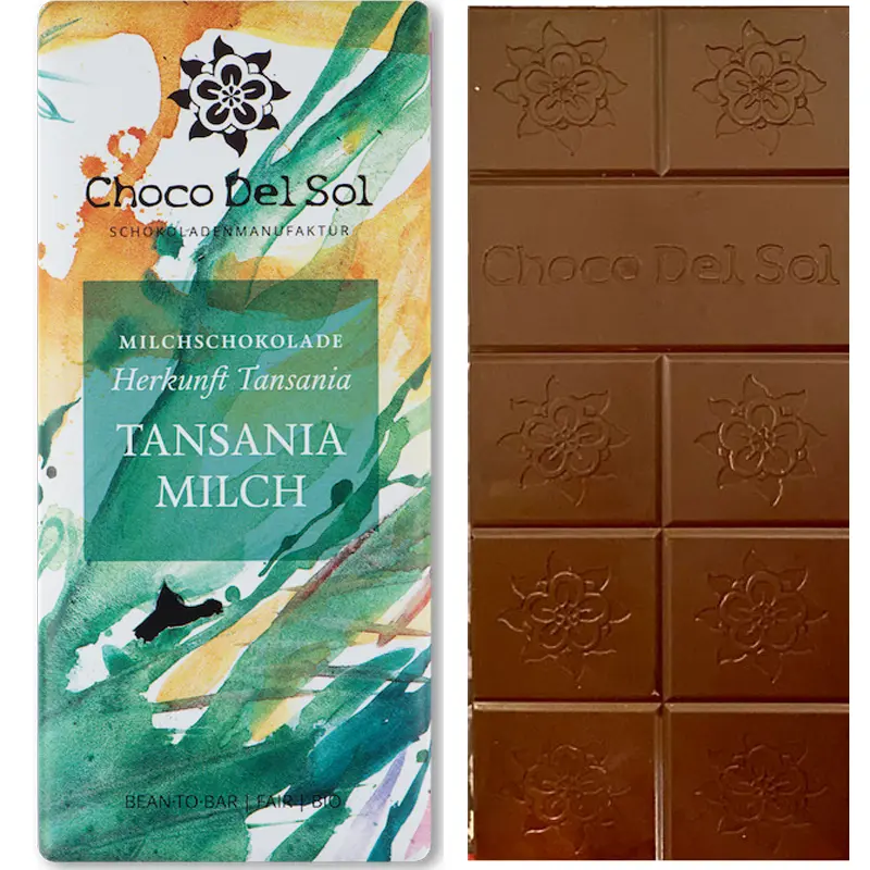 CHOCO DEL SOL | Milchschokolade »Tansania Milch« 50% | BIO | 58g Tansania Milchschokolade von Choco del Sol