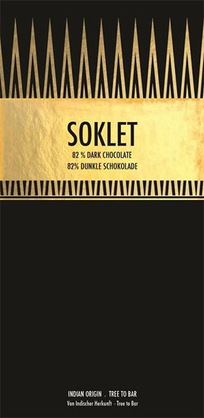 SOKLET | Dunkle Schokolade »Indian Origin« 82% | 50g SOKLET | Dunkle Schokolade »Indian Origin« 82% | 50g