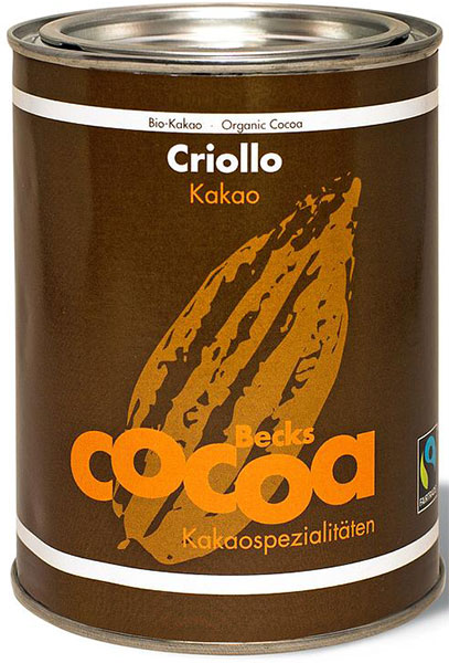 BECKS Cocoa | Trinkschokolade »100% Criollo« ohne Zucker - 250g | BIO